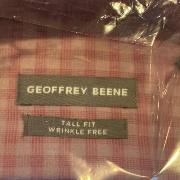 Geoffrey Beene Men’s Tall Fit Wrinkle Free Size 18 / 37-38 - NWT! - Picture 4 of 5